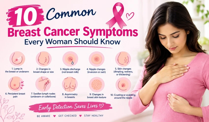 10 Common Breast Cancer Symptoms Every Woman Should Know