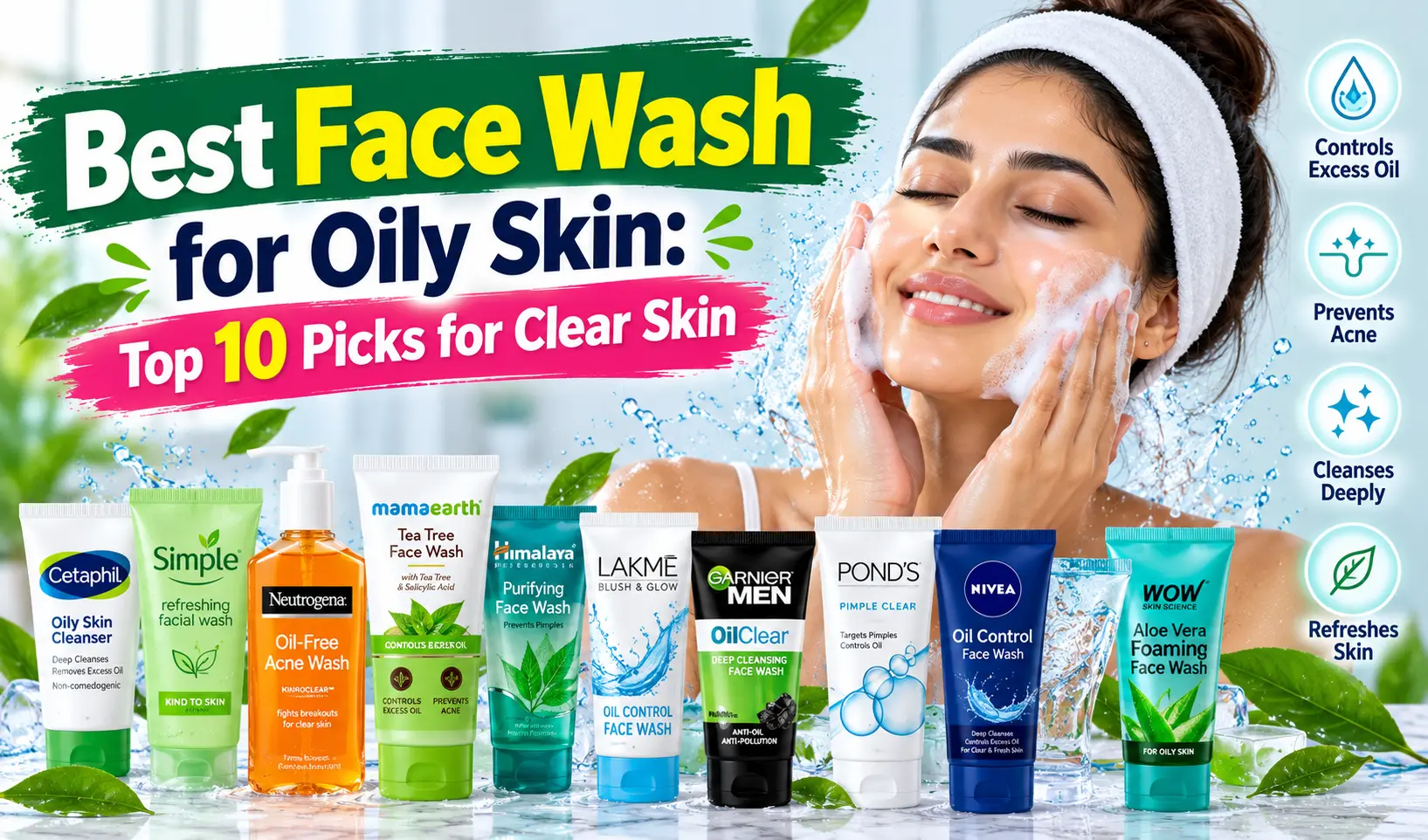 Best Face Wash for Oily Skin: Top 10 Picks for Clear Skin