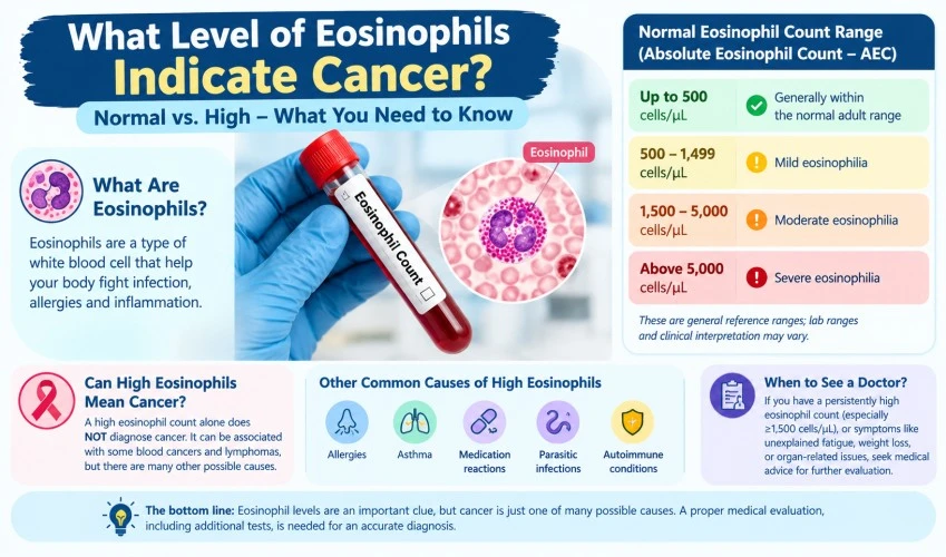 What Level of Eosinophils Indicates Cancer?